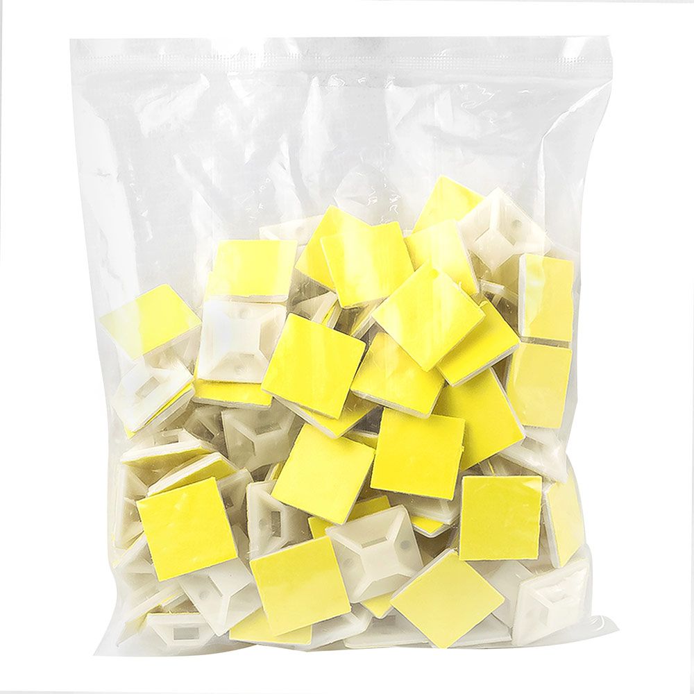 ПЛОЩАДКА самоклеющаяся 25*25 белая General 100шт