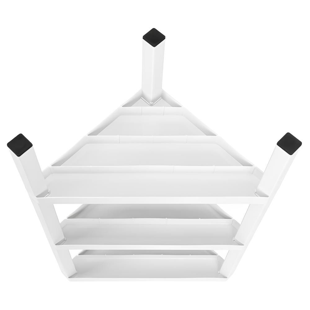 Этажерка угловая Nature 330х725х330 мм 3 секции белая