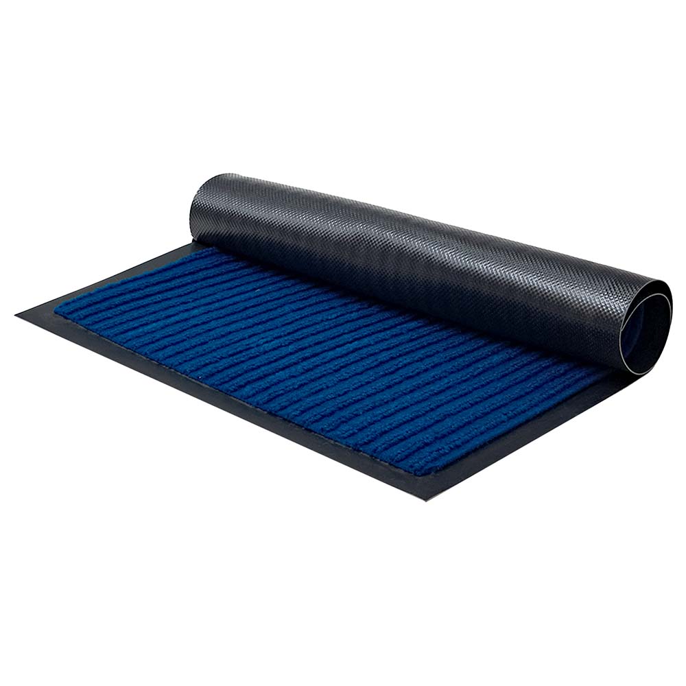 Коврик влаговпитывающий ребристый 40х60 см синий