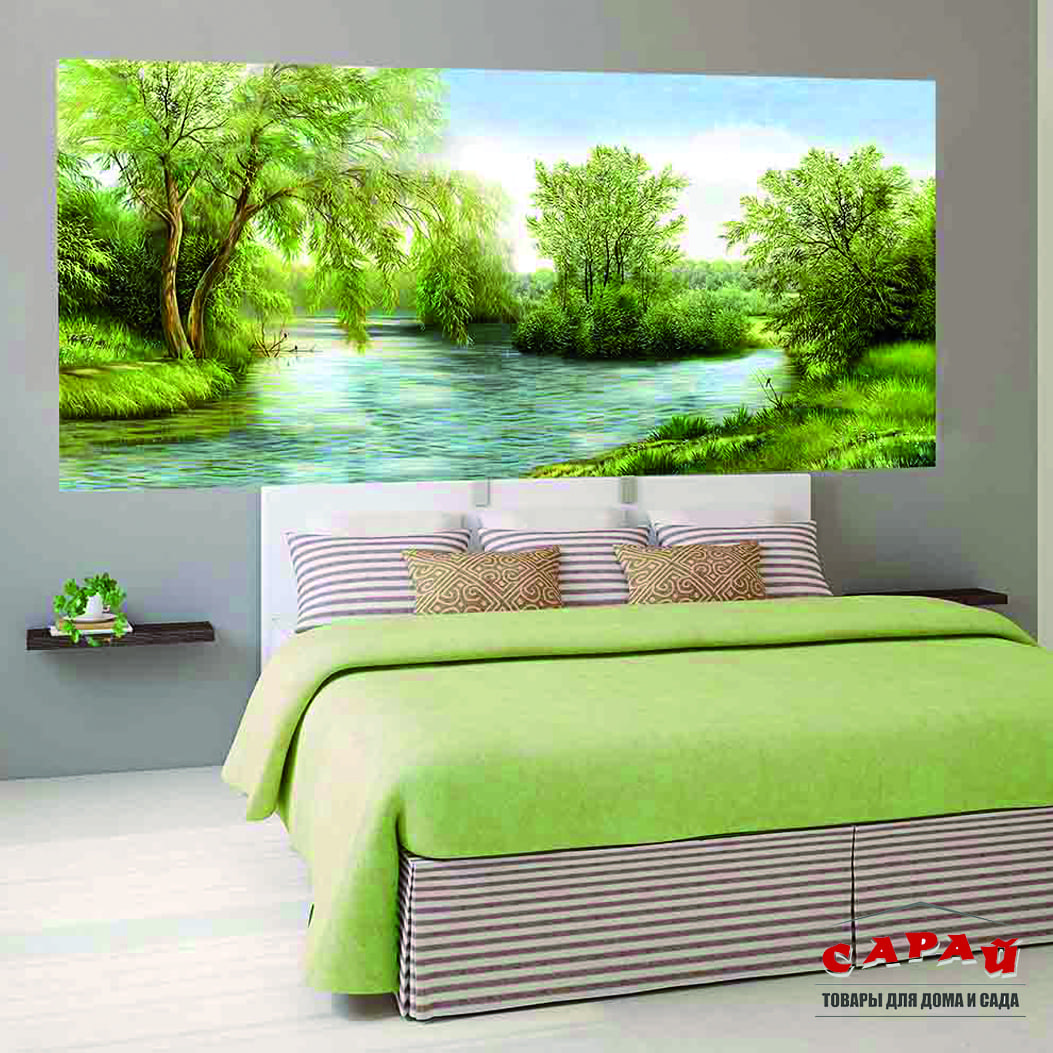 Декоративное панно на флизе 2,8х2 м в ассортименте