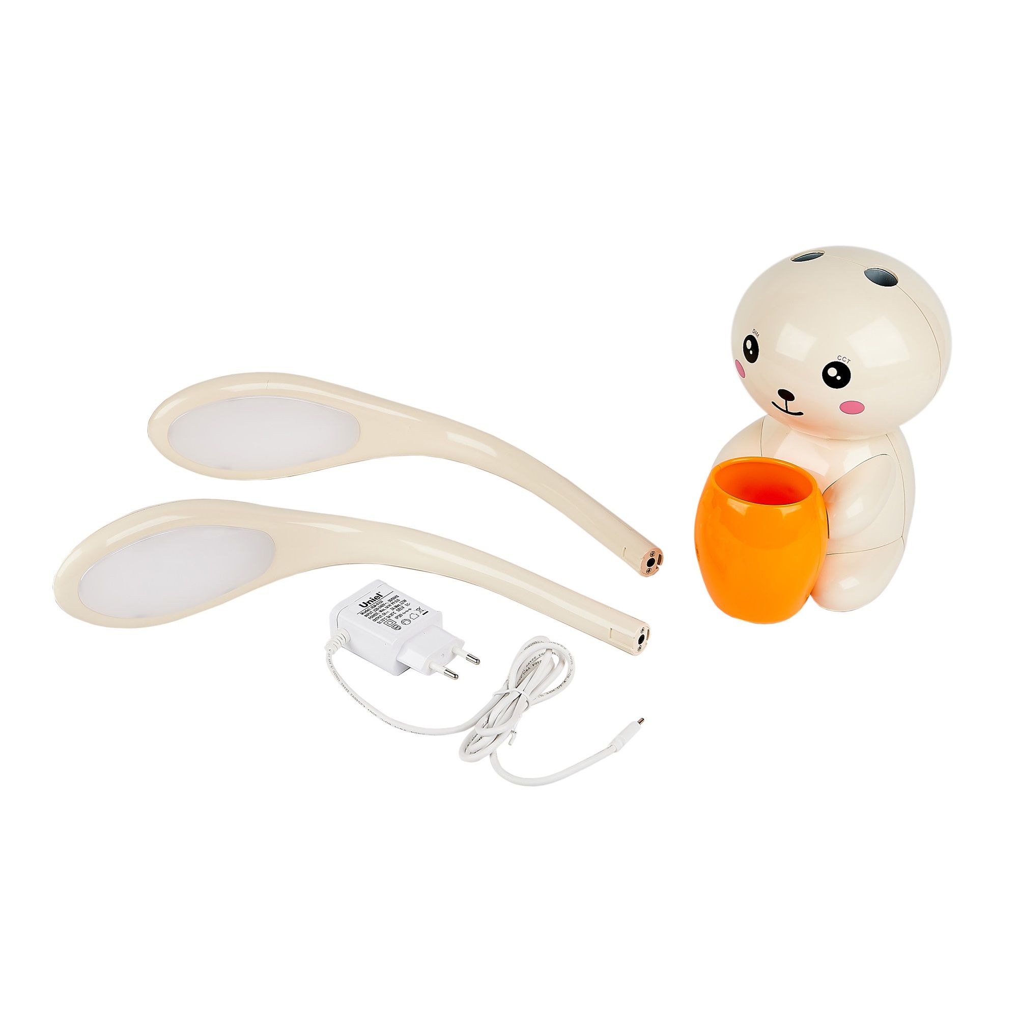 Лампа настольная LED Uniel Заяц ULM-D160 12Вт 3000-6000K слоновая кость