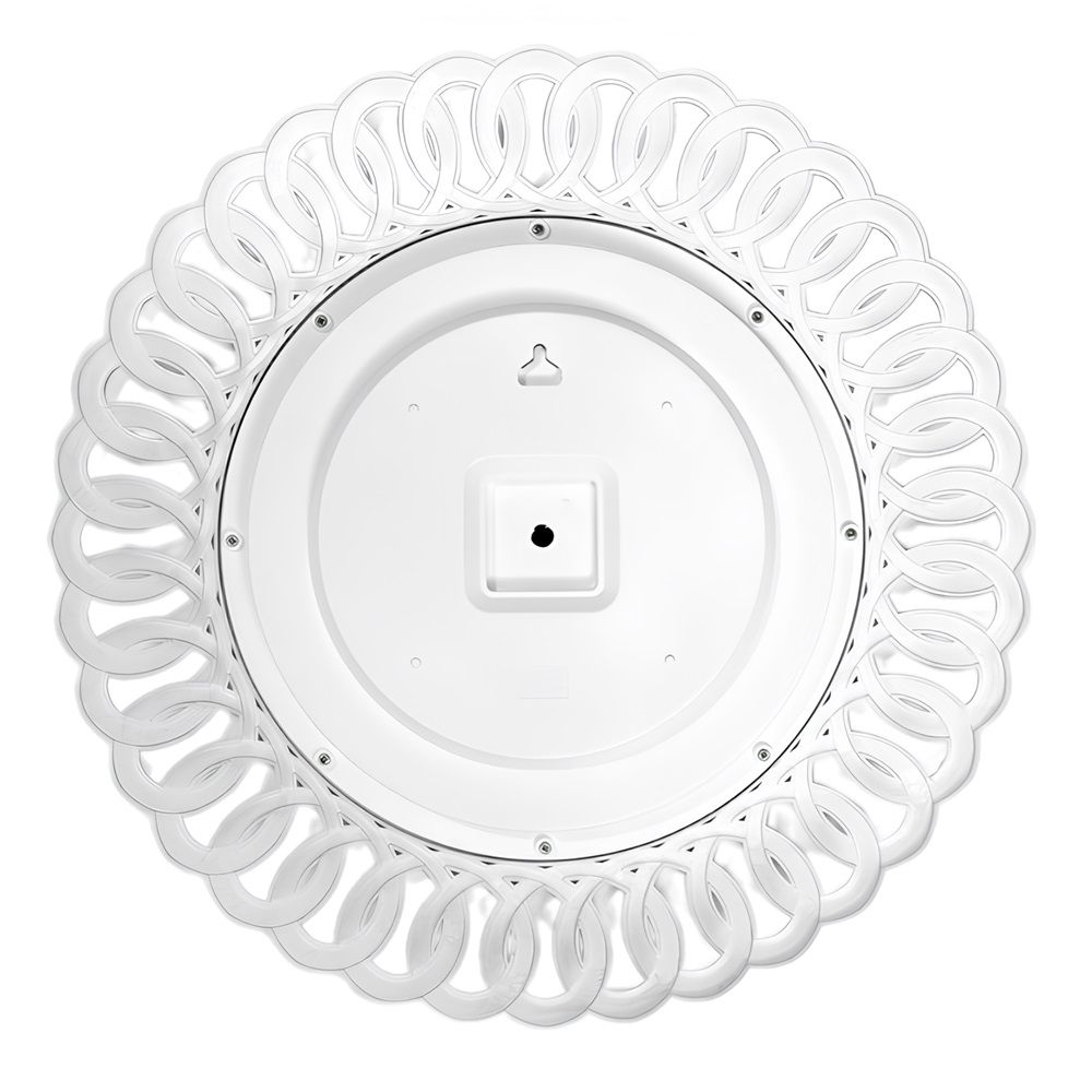 Зеркало 5130-Z1 d51 см ажурный корпус серебро с золотом