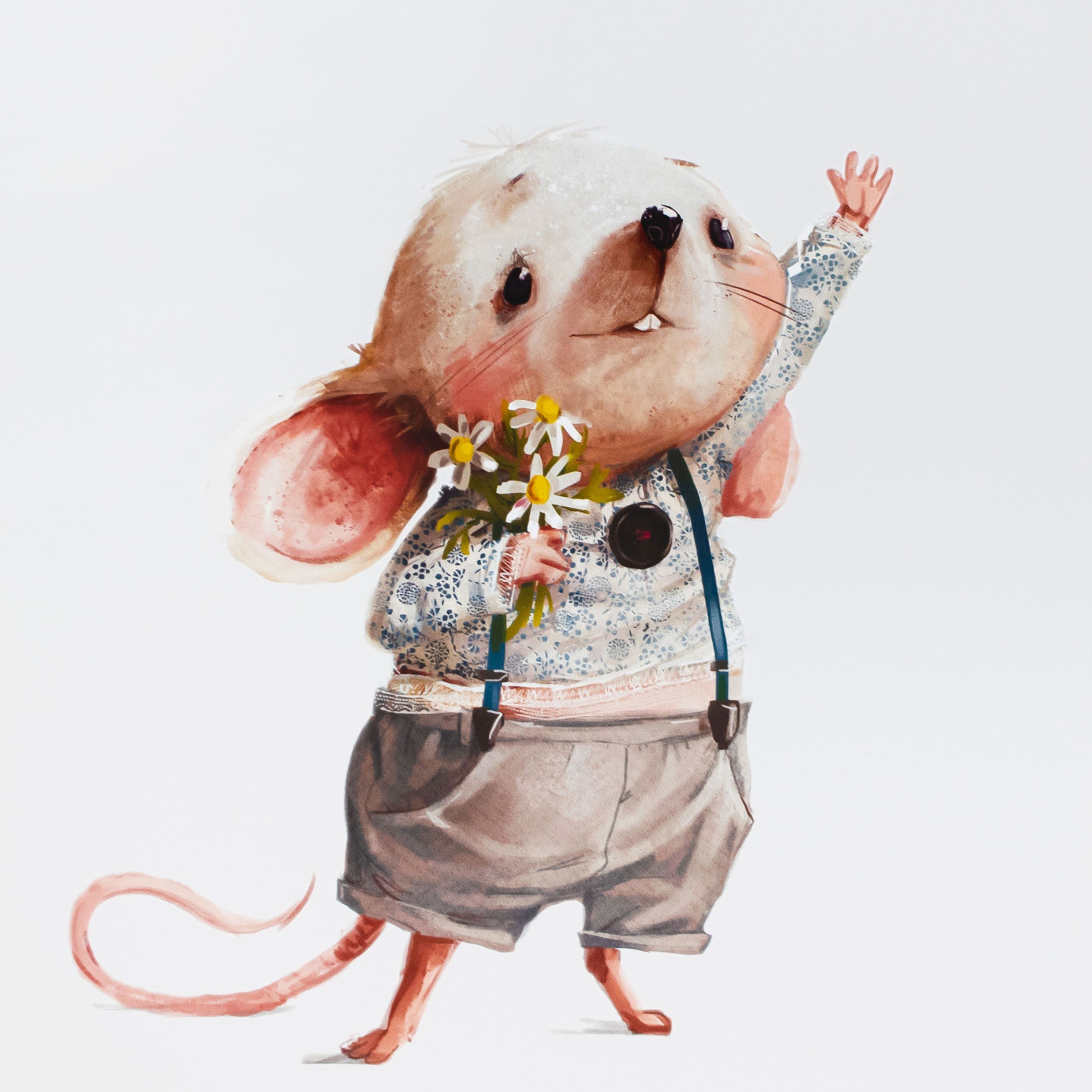 Картина-холст Н-1605H (48*39) Мышь