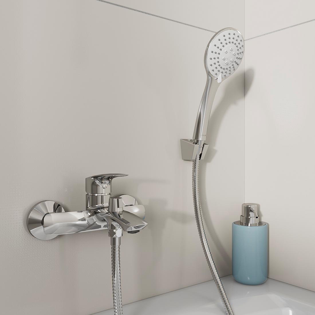 Смеситель для ванны Milardo Rora RORSB00M02 однорычажный короткий излив