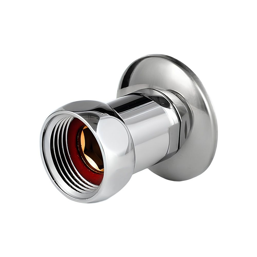 Соединение прямое для полотенцесушителя 1/2"х1" c отражателем Aquasfera 9205-02