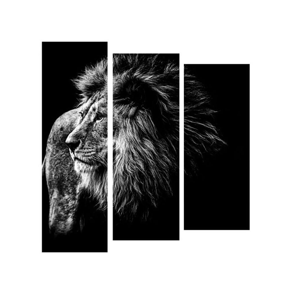 Пятимодуль X-516H 125x80 см Лева на черном