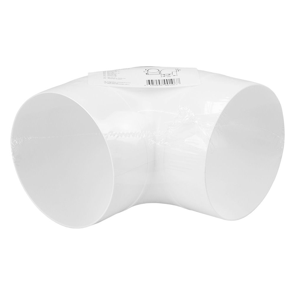 Колено круглое пластик 90°, D100, 10ККП