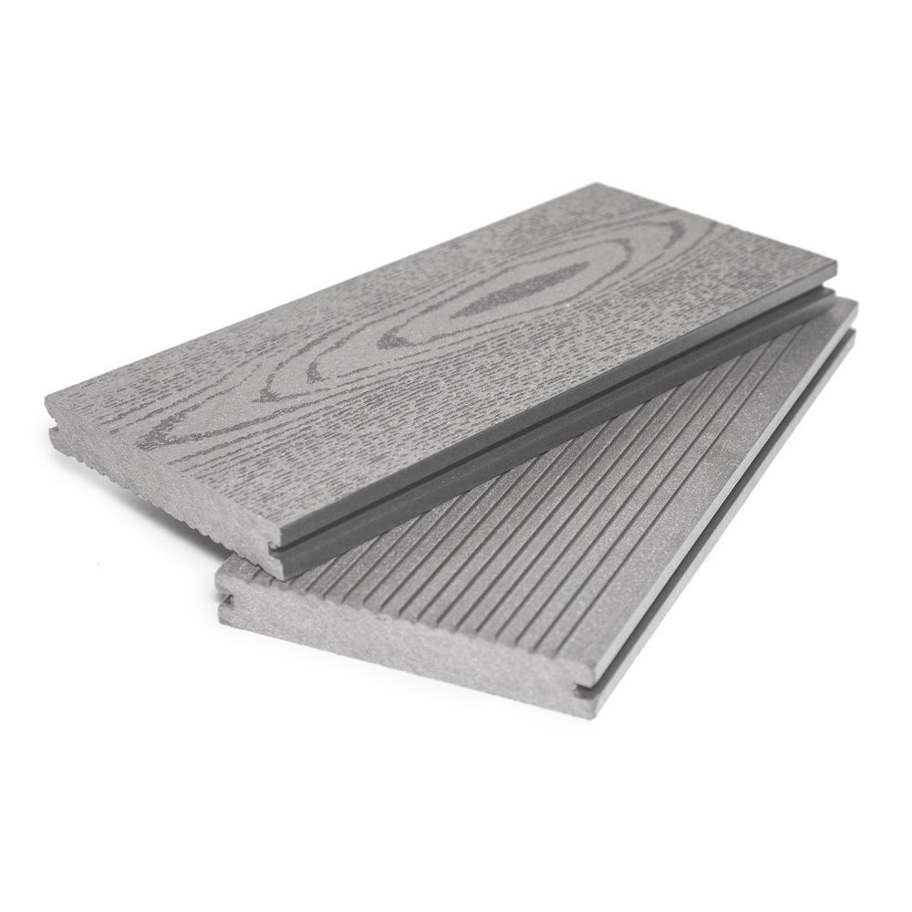 Доска террасная ДПК шовная GL Серый вельвет 22х140х3000 мм