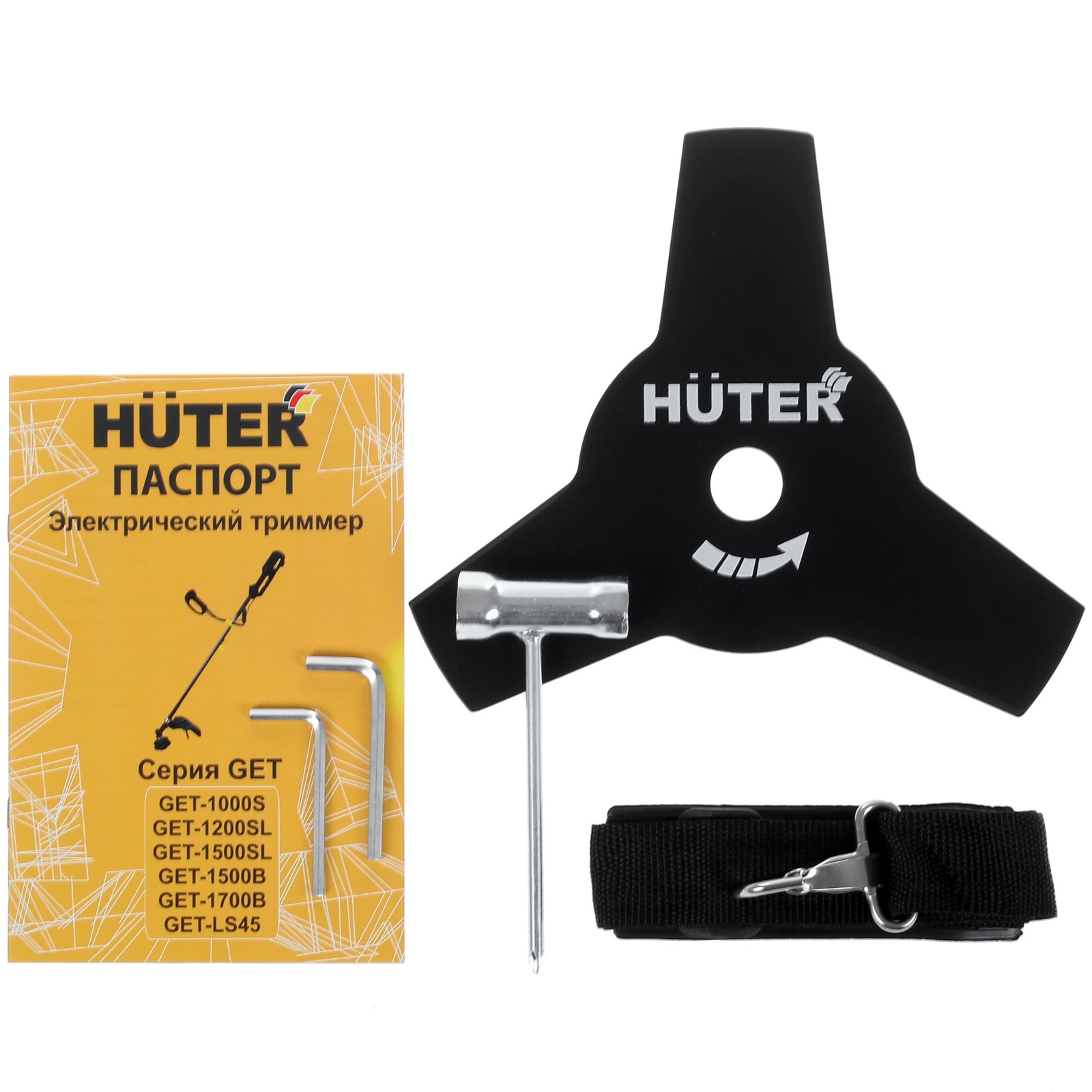 Триммер электрический Huter GET-LS45 1500 Вт штанга разборная