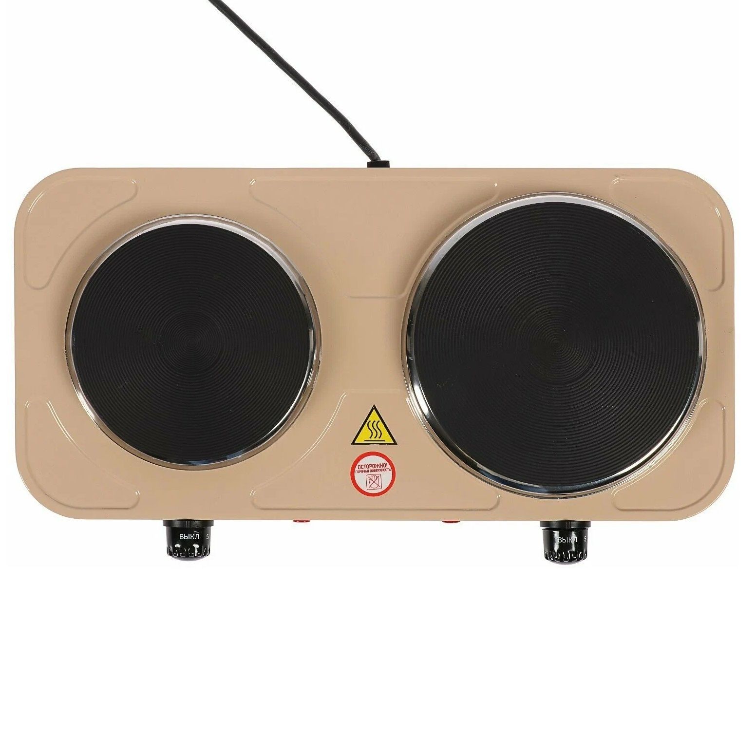 Плитка электрическая Energy EN-903E 2 конфорки диск 1,5кВт+1кВт бежевая