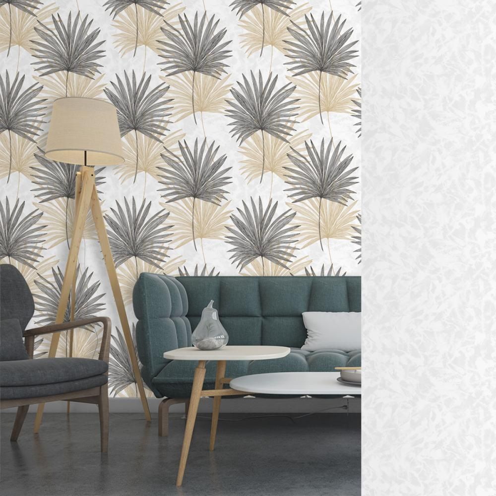 Обои Саратовские С14Ф Пальма 05 Ф813 гр.3 0,53х10,05 м коричневый