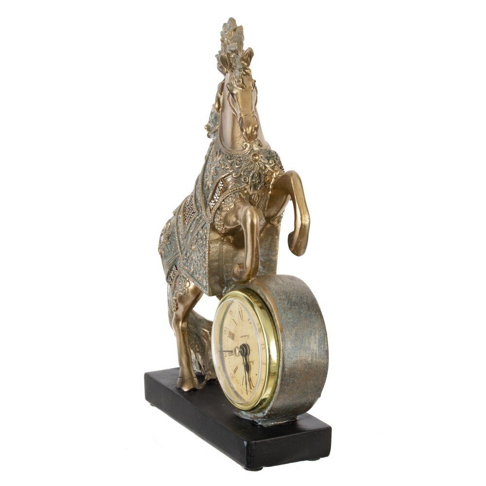 Фигурка декоративная Лошадь с часами L15 W5 H22 см 824465
