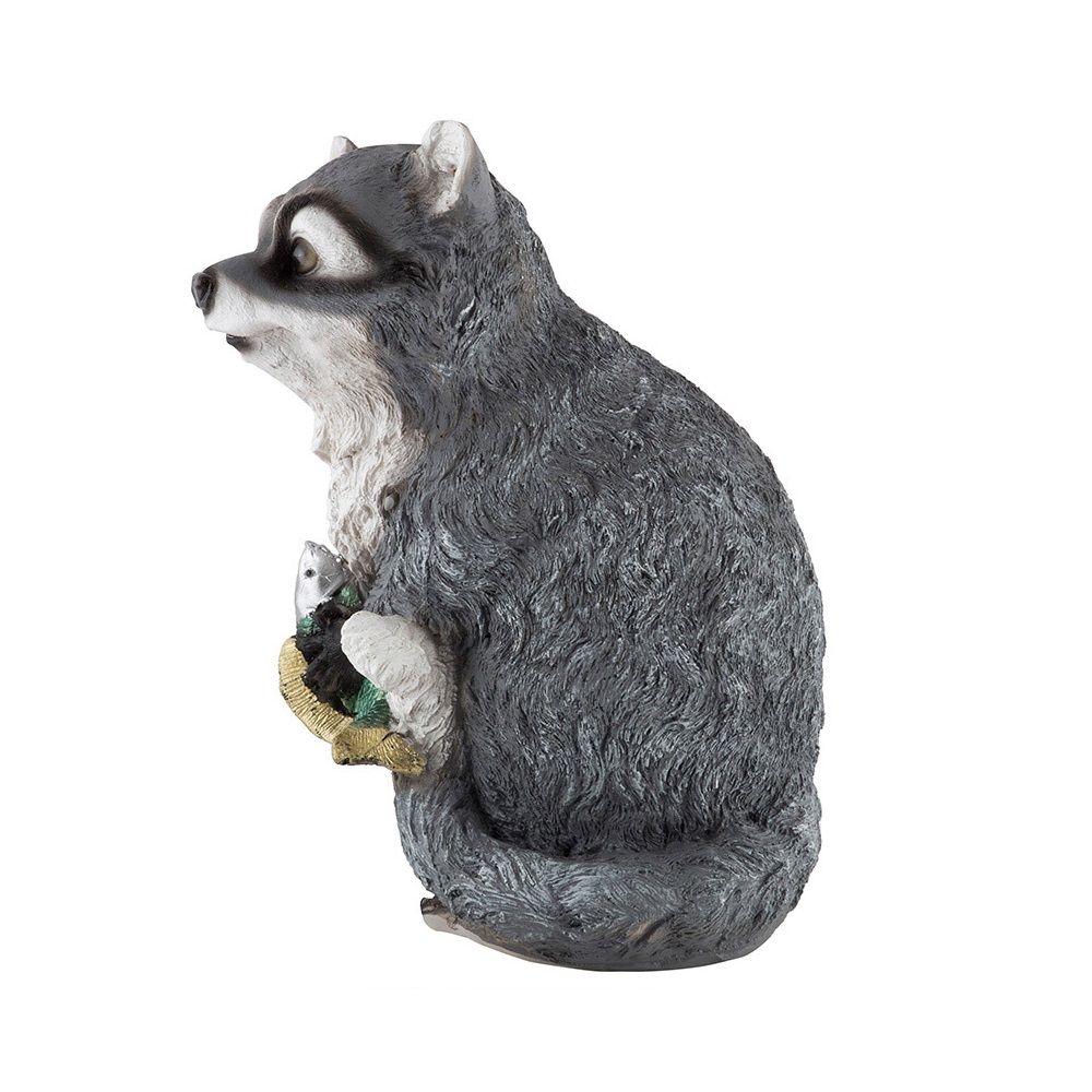 Фигура садовая Енот с рыбой 169350