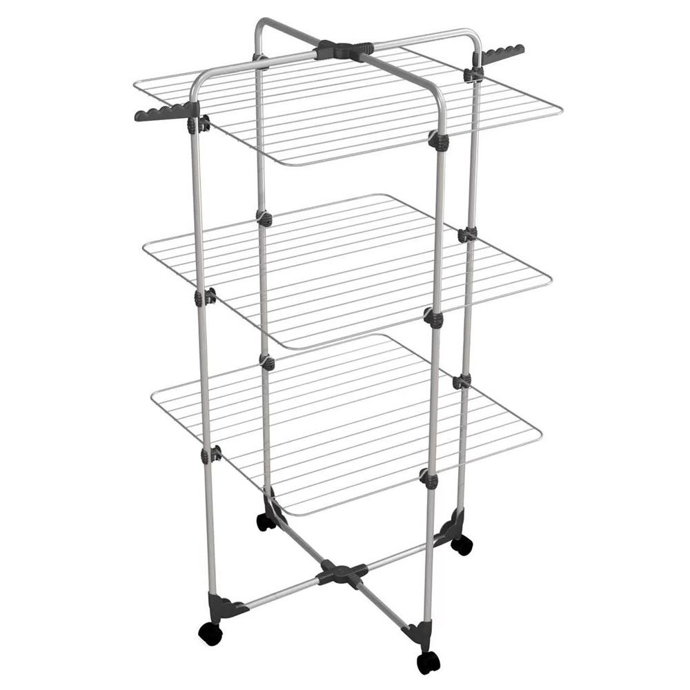 Сушилка для белья напольная Modular 3 Lux Silver на подвижных опорах 30 м
