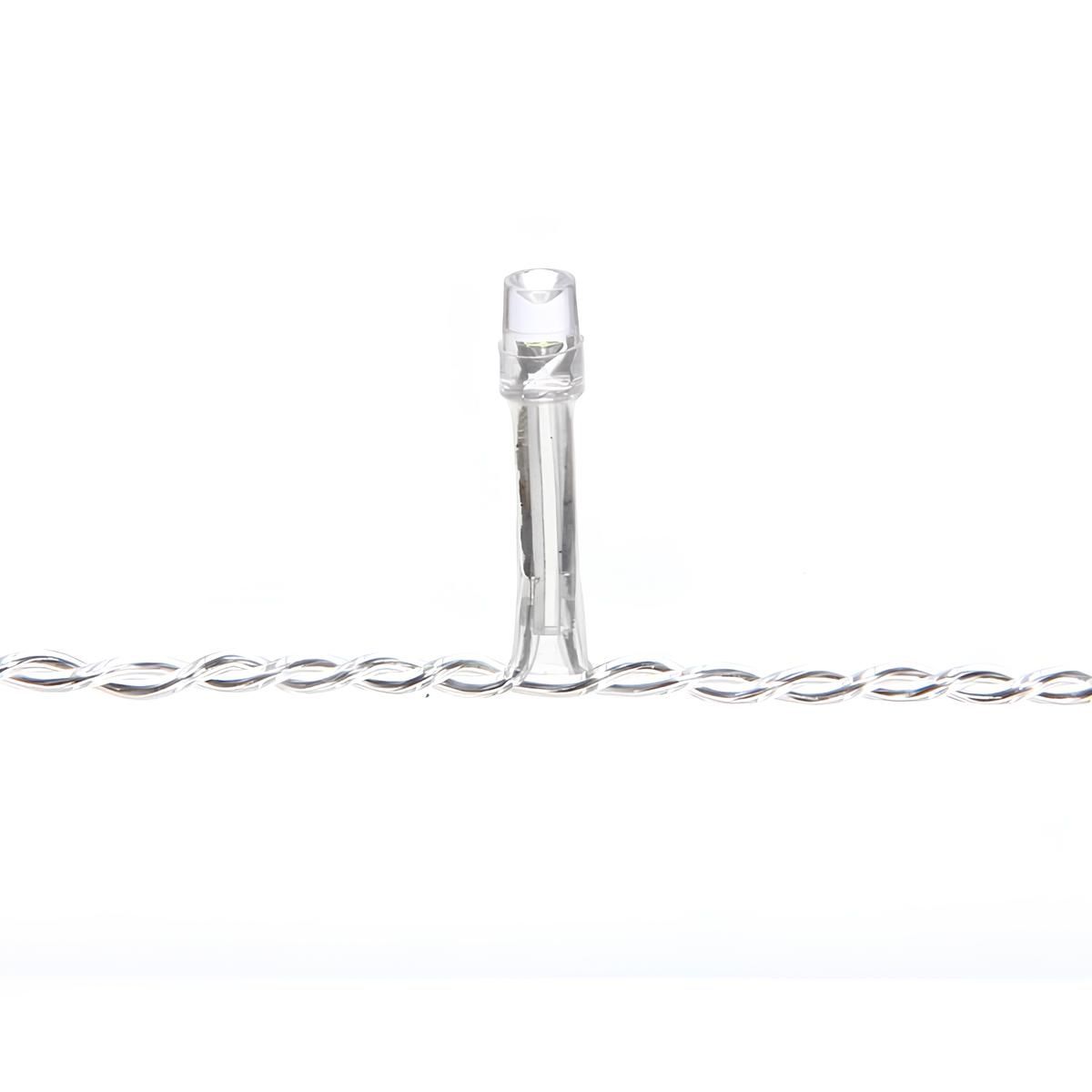 Гирлянда для дома Бахрома 3 м 30/50 cм 120 ламп LED 8 реж, прозр. пров, IP20, мультицвет, соединение