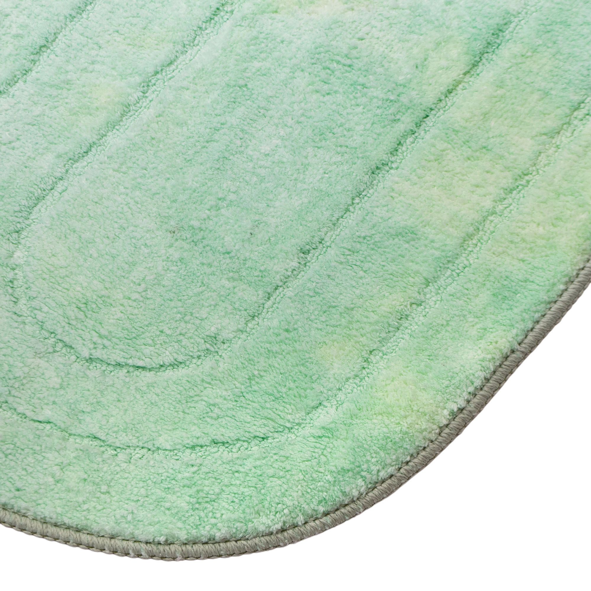 Набор ковриков для ванной комнаты 45х75/45х45 см Эллипс МК 2-ой бирюза