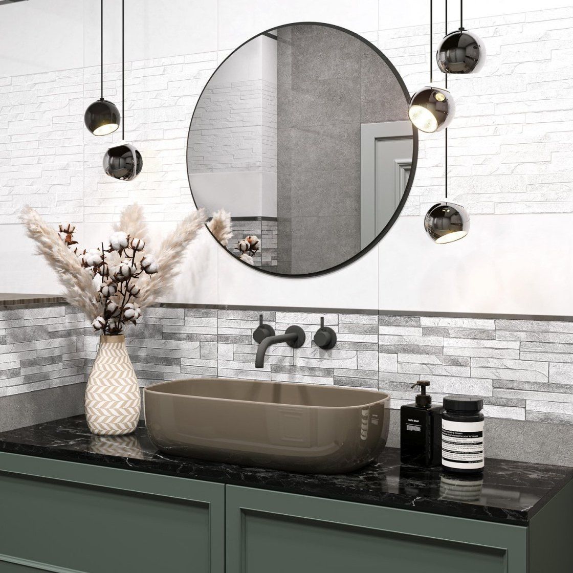 Плитка настенная Alma Ceramica Discover TWU2550DCV00 24,9x50 см белая 1,121 м2