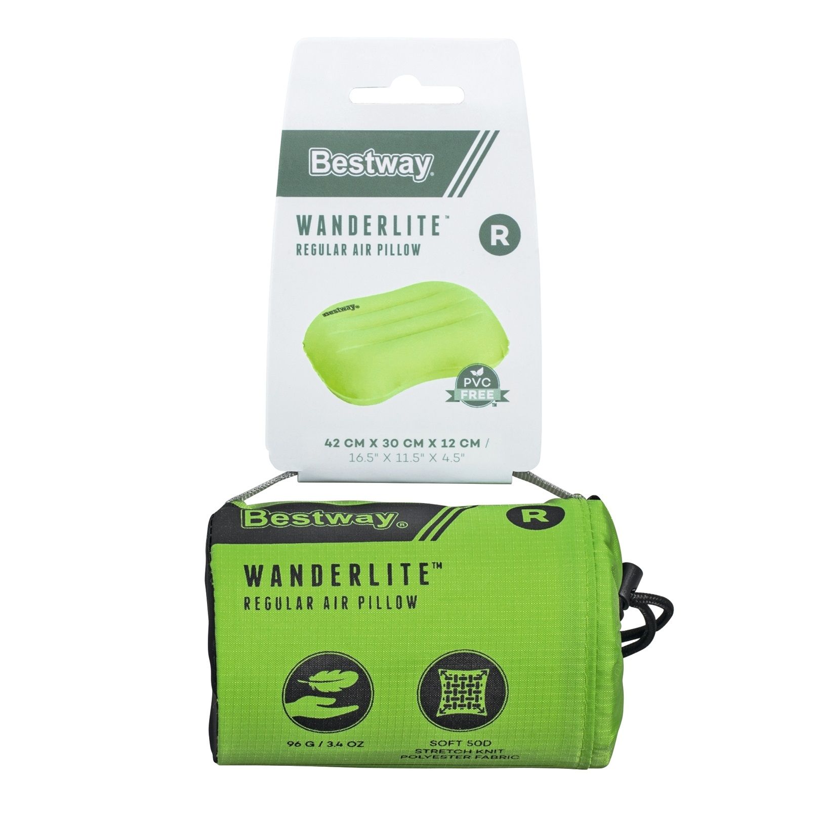 Подушка надувная 42x30x12 см Bestway WanderLite 69624