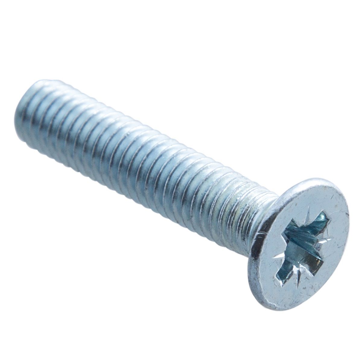 Винт потай DIN 965 М6x40 мм оцинкованный 8 шт