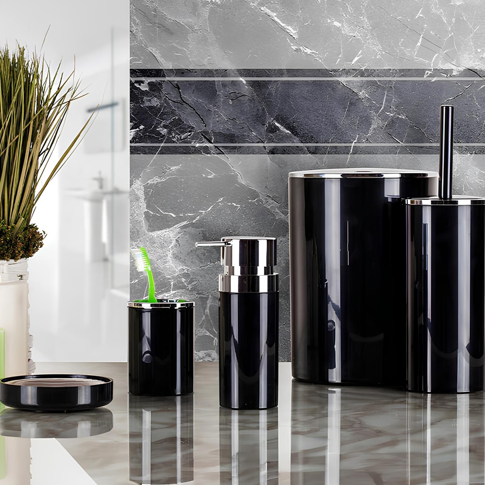 Стакан для зубных щеток Lenox черный пластик