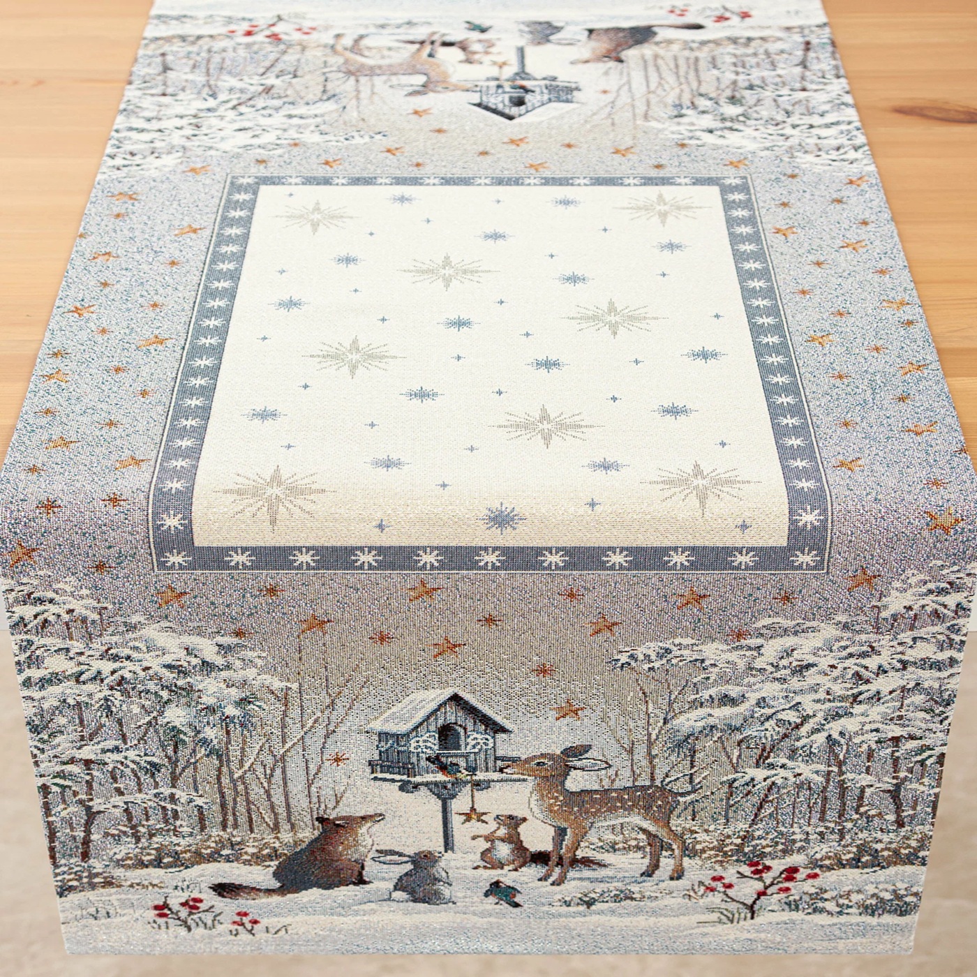 Салфетка сервировочная Лесные друзья у кормушки 44х180 см 2413964