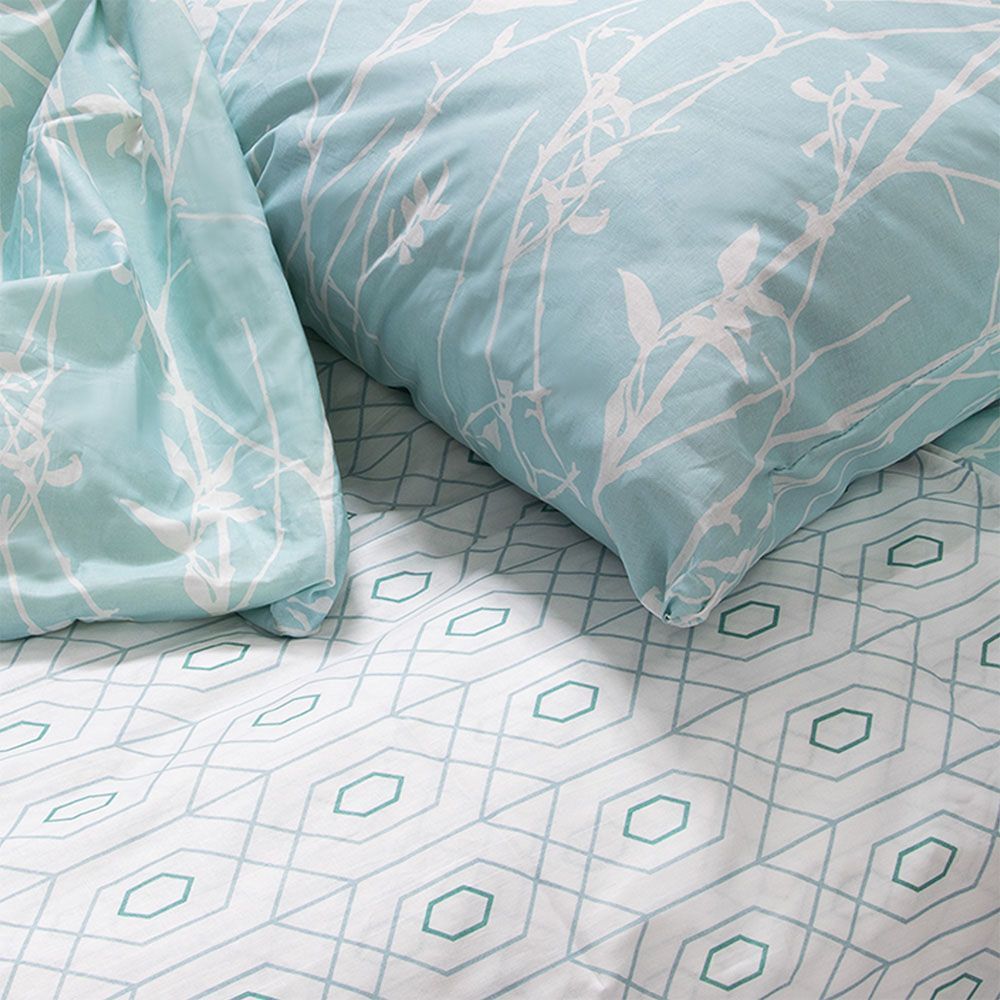 Белье постельное евро Guten Morgen с наволочками 50x70 cм Aquаrius 906