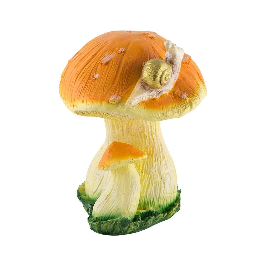 Фигура садовая Гриб с улиткой h29 см 169394