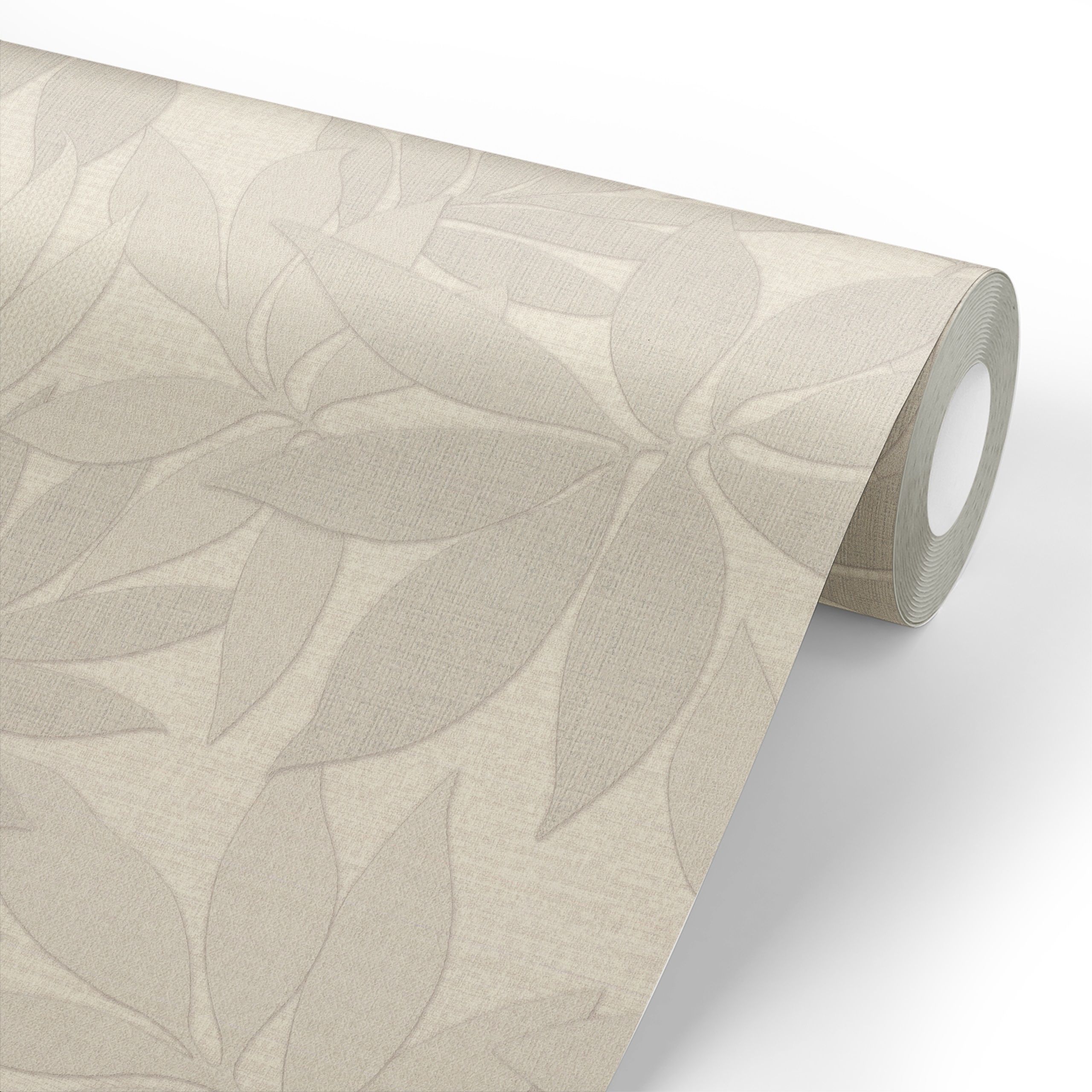 Обои Monte Solaro Verde 9295-01 бежевые листья 1,06х10,05 м