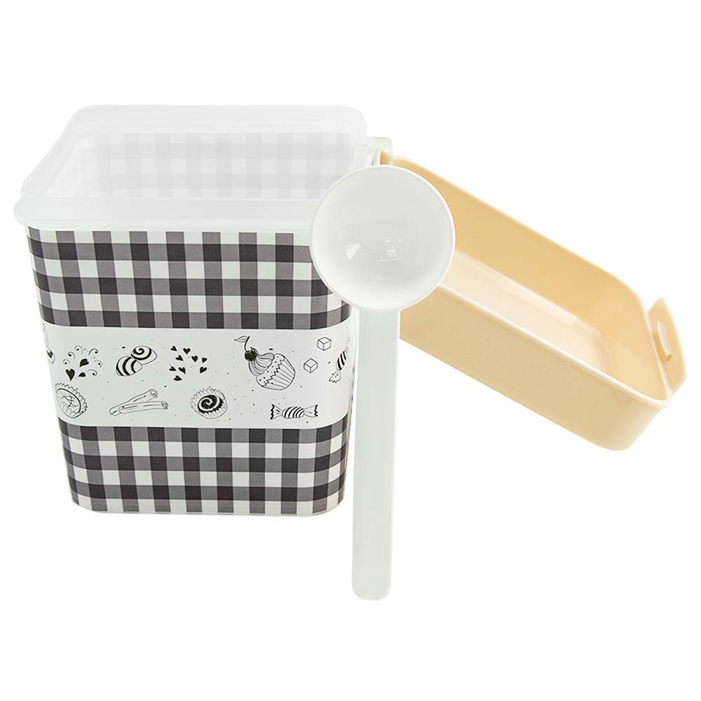 Банка для хранения Альтернатива Плетенка Сахар с ложкой 1,2 л 11,5х14 см