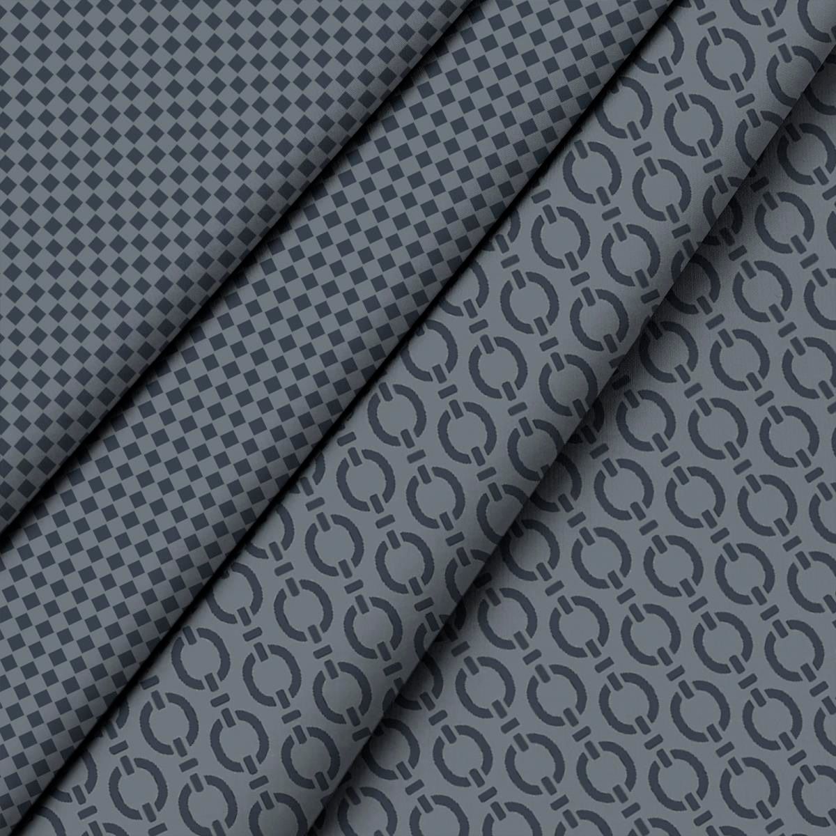 Белье постельное 1,5 сп перкаль Fine Line Блеск антрацита 50117-1/40625-11 70х70 см-2