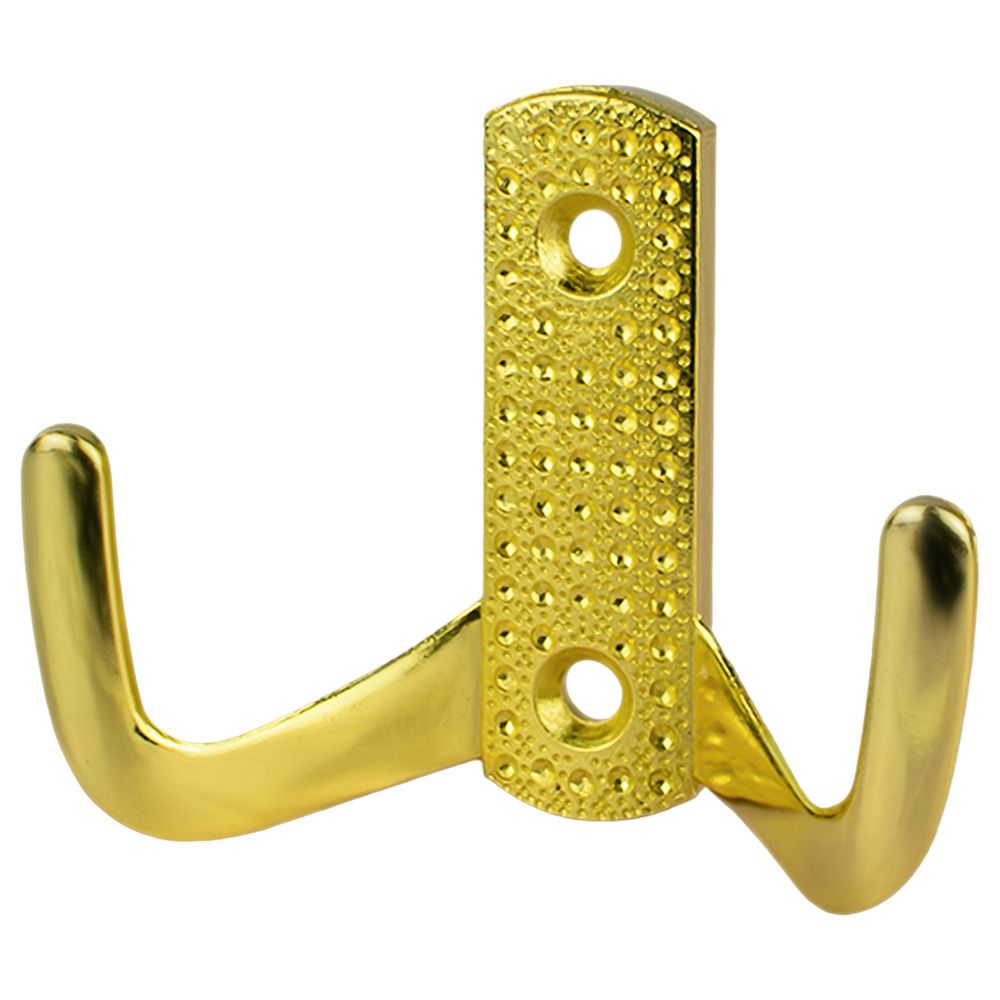 Крючок мебельный двойной Стандарт 011 B GP золото