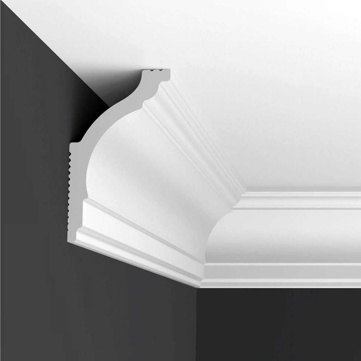 Плинтус потолочный Формат 08018D 80 мм 2 м дюрополимер