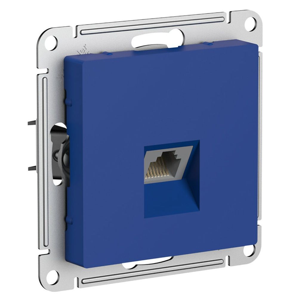 Розетка компьютерная AtlasDesign RJ45 кат.5E механизм аквамарин SE ATN001183 Systeme Electric