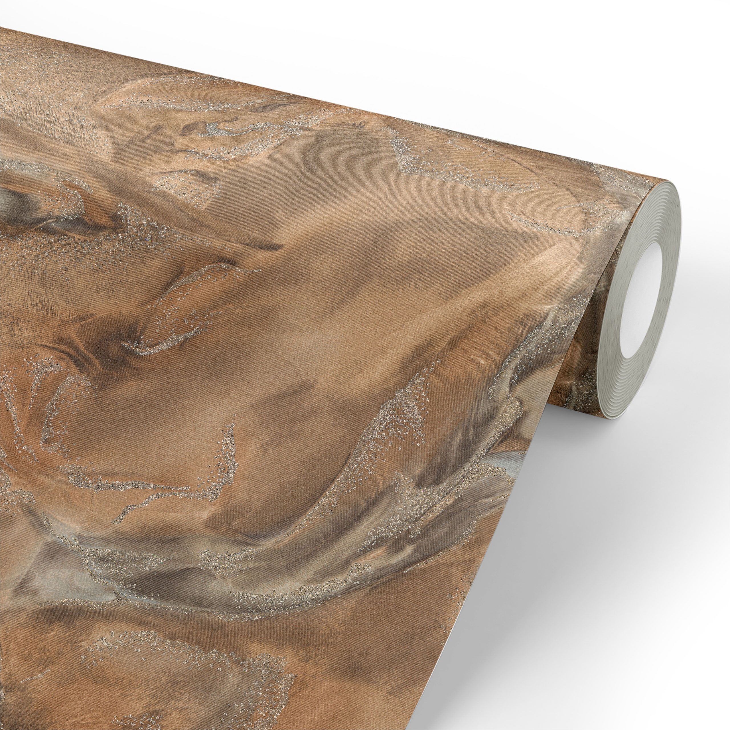 Обои Euro Decor Istok 7293-22 коричневые мрамор 1,06х10,05 м