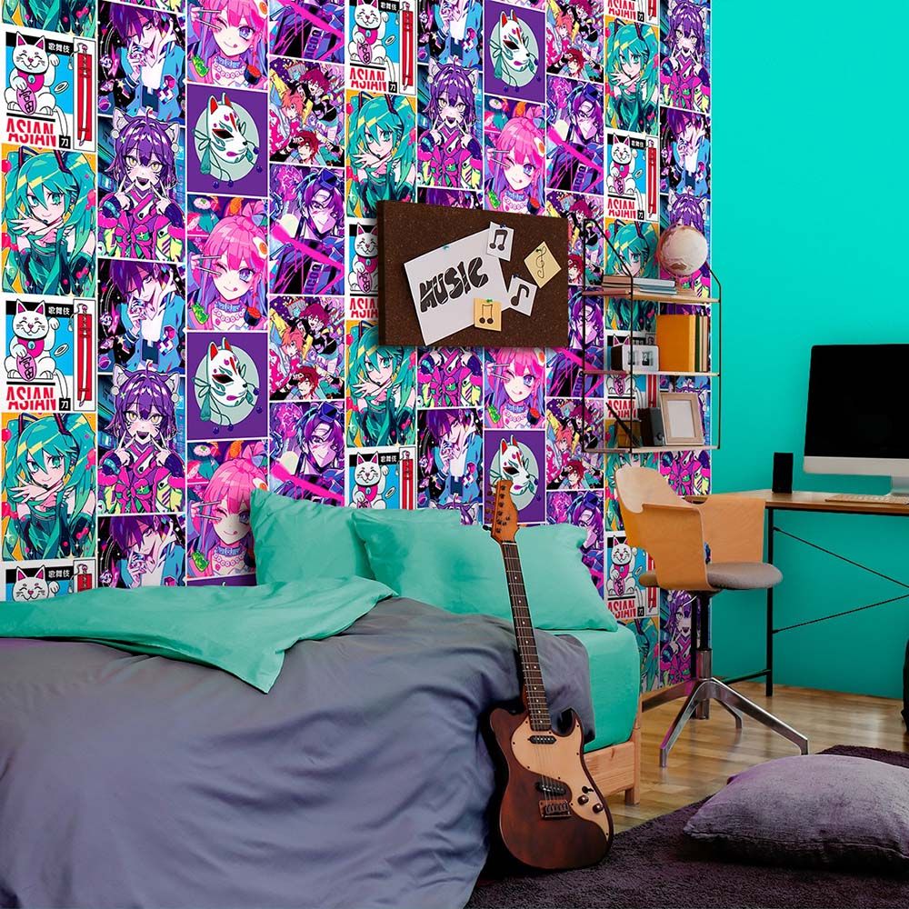 Обои 88191-10 Ateliero 1,06х10 м Anime фиолетовый