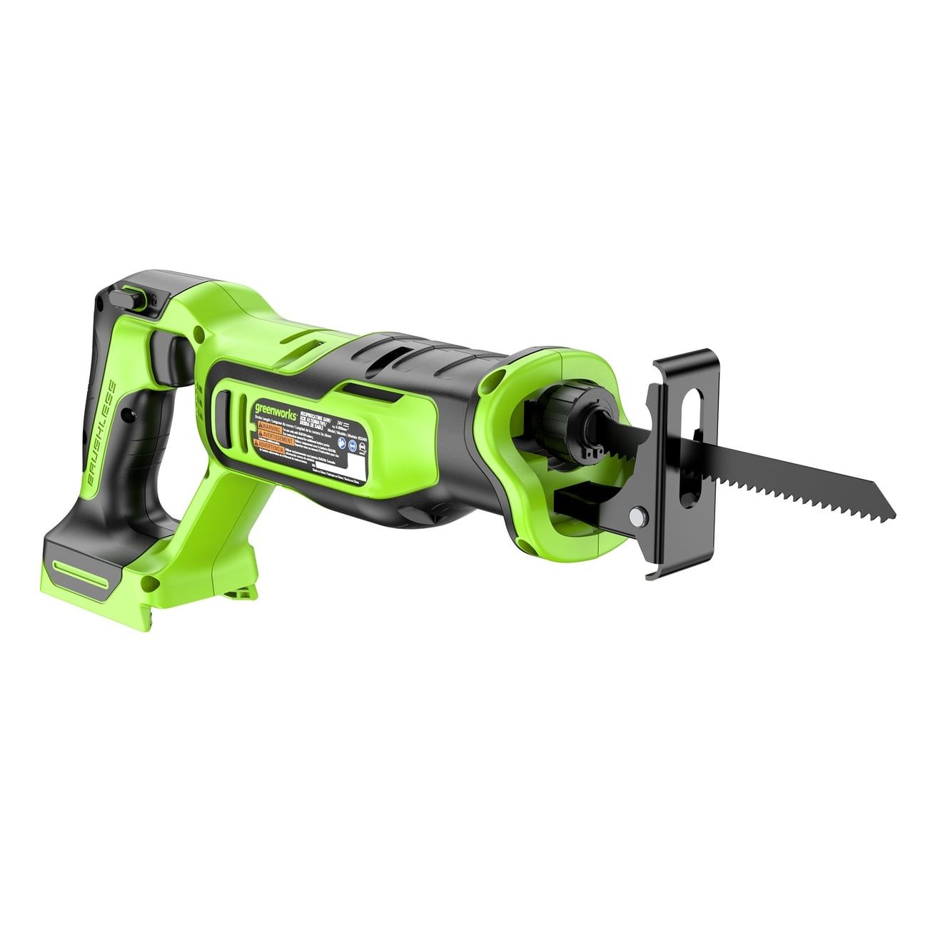 Пила сабельная аккумуляторная Greenworks 1200607 24В бесщеточная без АКБ и ЗУ