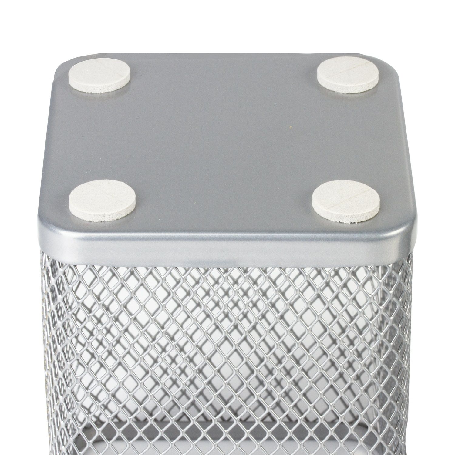 Подставка-органайзер Brauberg Germanium 98х80х80 мм серебристая 231939