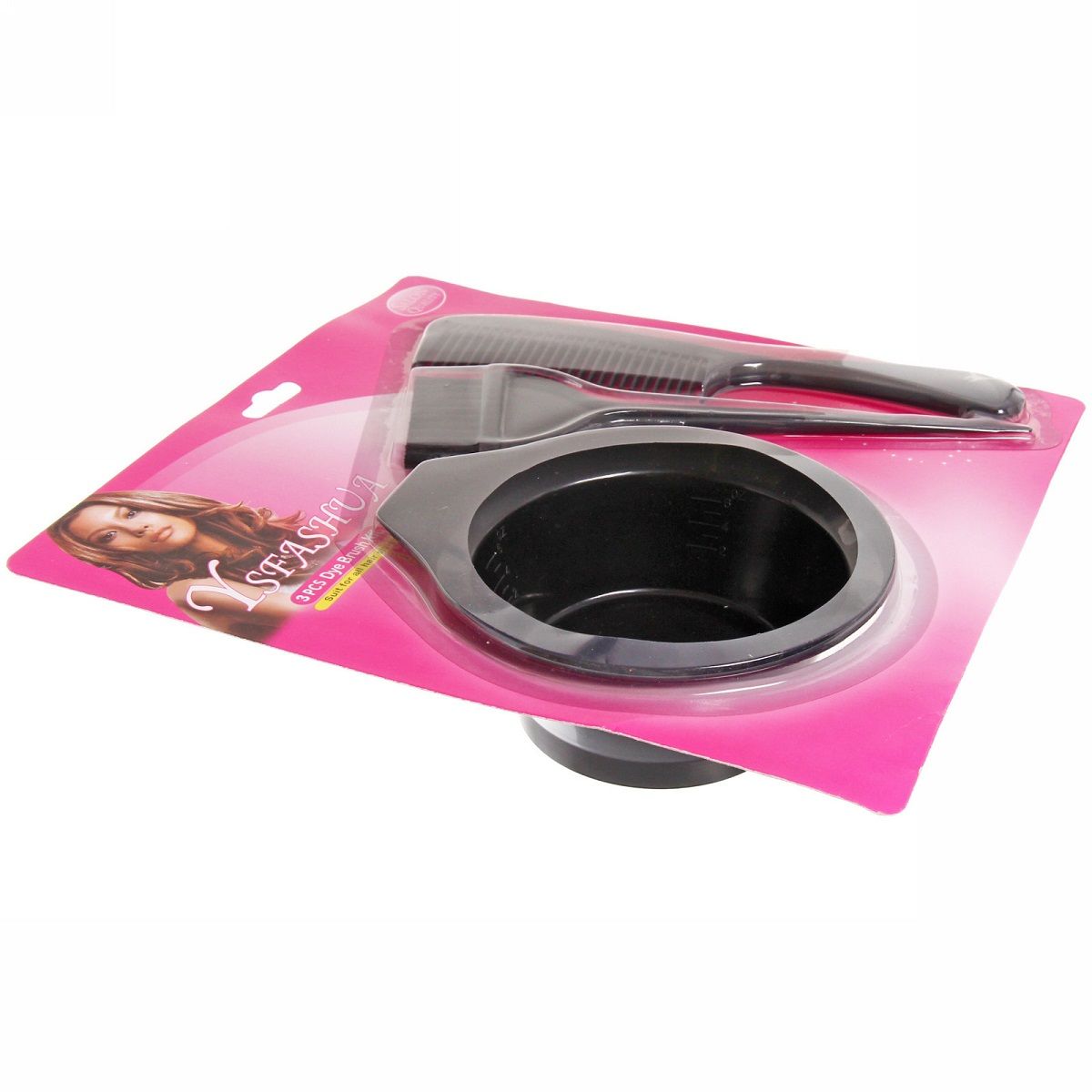 Набор для окрашивания волос Чаша d13,5 см, кисть, расческа