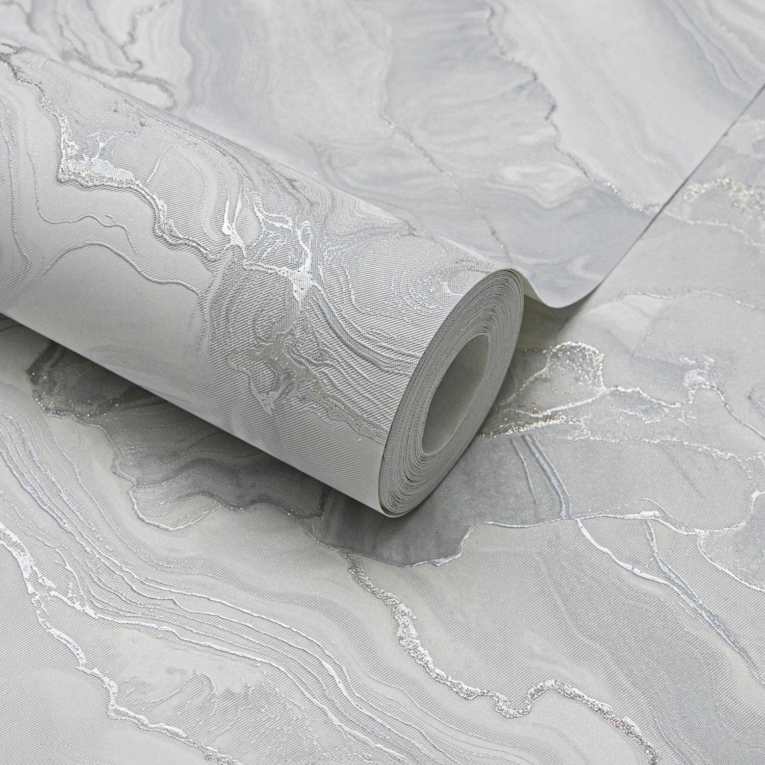 Обои NewAGe Era NA9149-21 серые мрамор 1,06х10,05 м