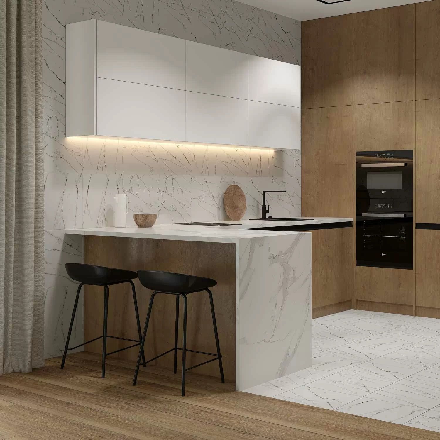 Плитка напольная Axima Рим 40х40 см 9 мм белая глазурованная люкс 1,6 м2