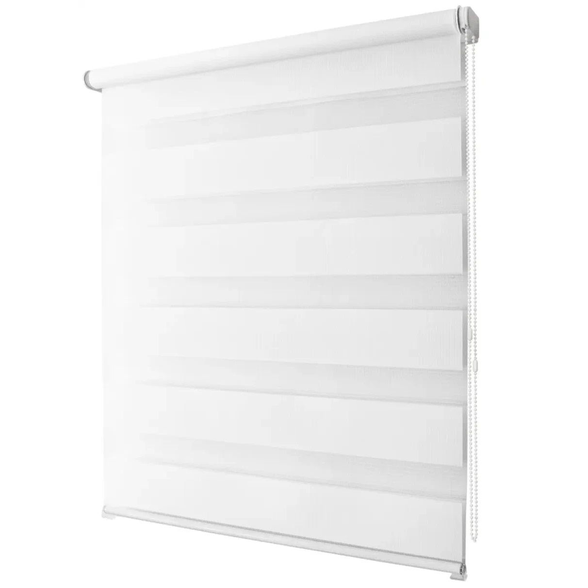 Штора рулонная день-ночь Канзас 78х160 см белая