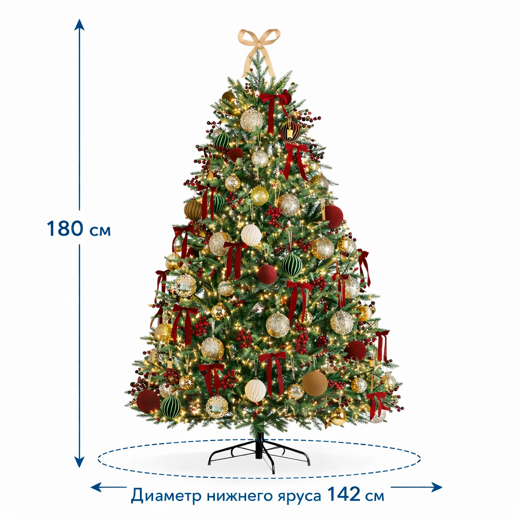 Елка искусственная Вьюга премиум 180 см