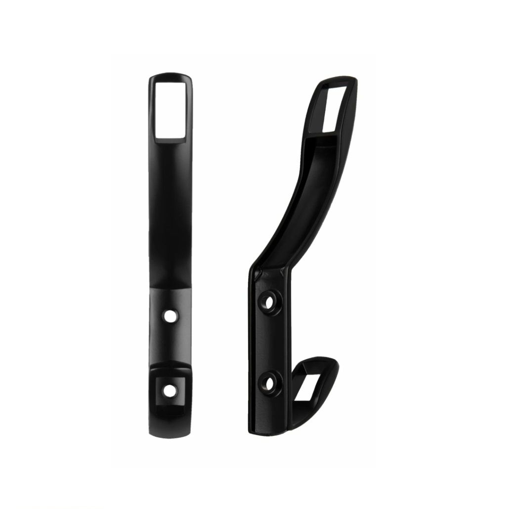 Крючок мебельный двойной N67 матовый черный