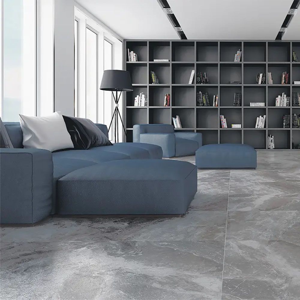 Керамогранит Grasaro Super marble G-2991/MR/S1 60x60 см 9 мм серый матовый глазурованный 1,8 м2