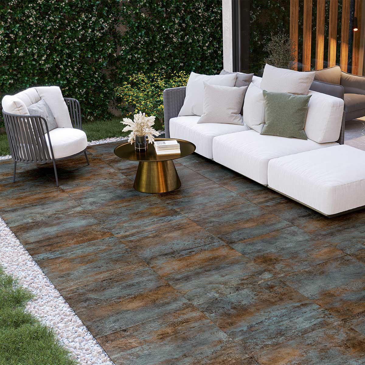 Керамогранит Alma Ceramica Oxide GFU04OXD40R (S) 60x60 см 9 мм коричневый 1,8 м2