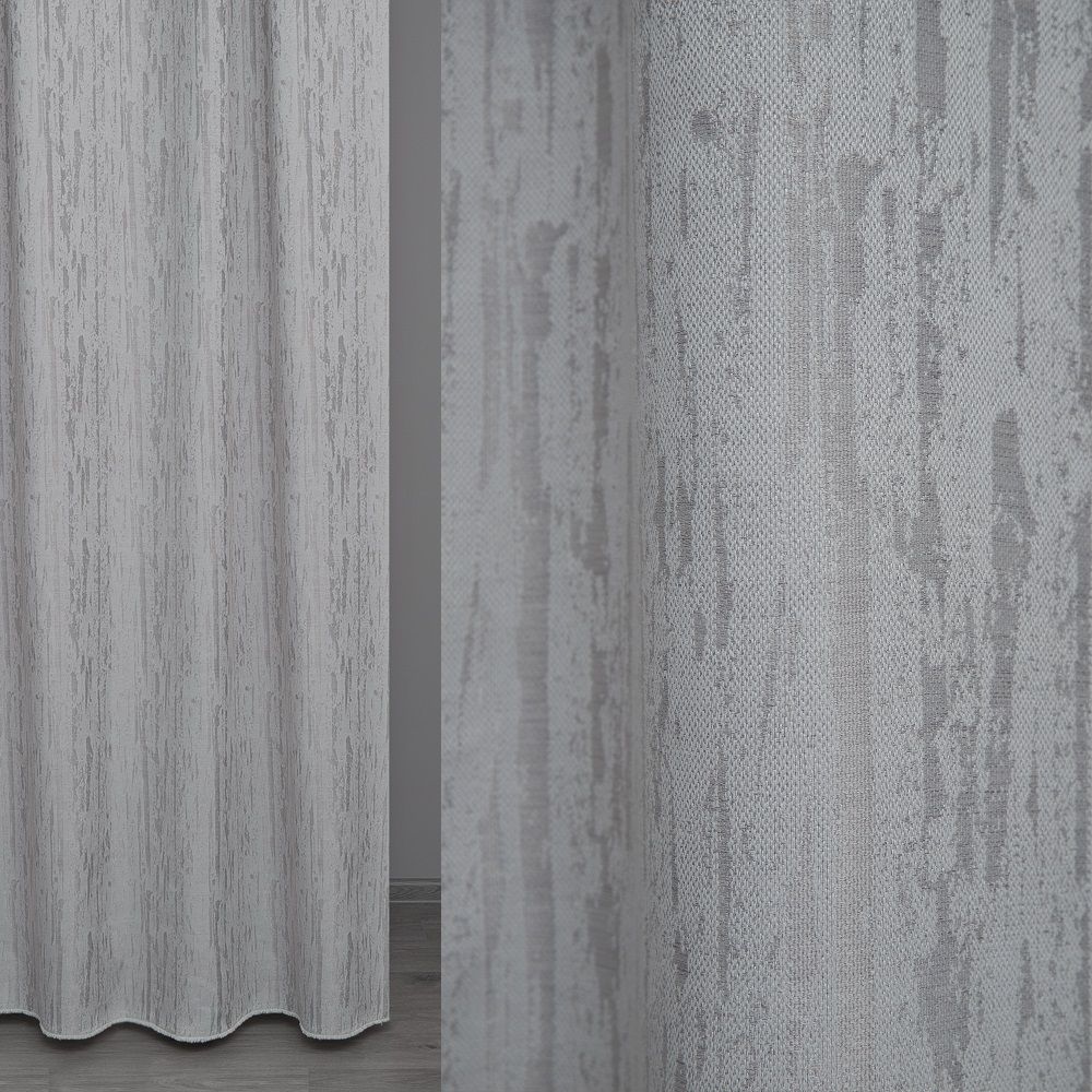Ткань для штор Портьера жаккард HH GD4114-05/280 PVJac 20m светло-серый