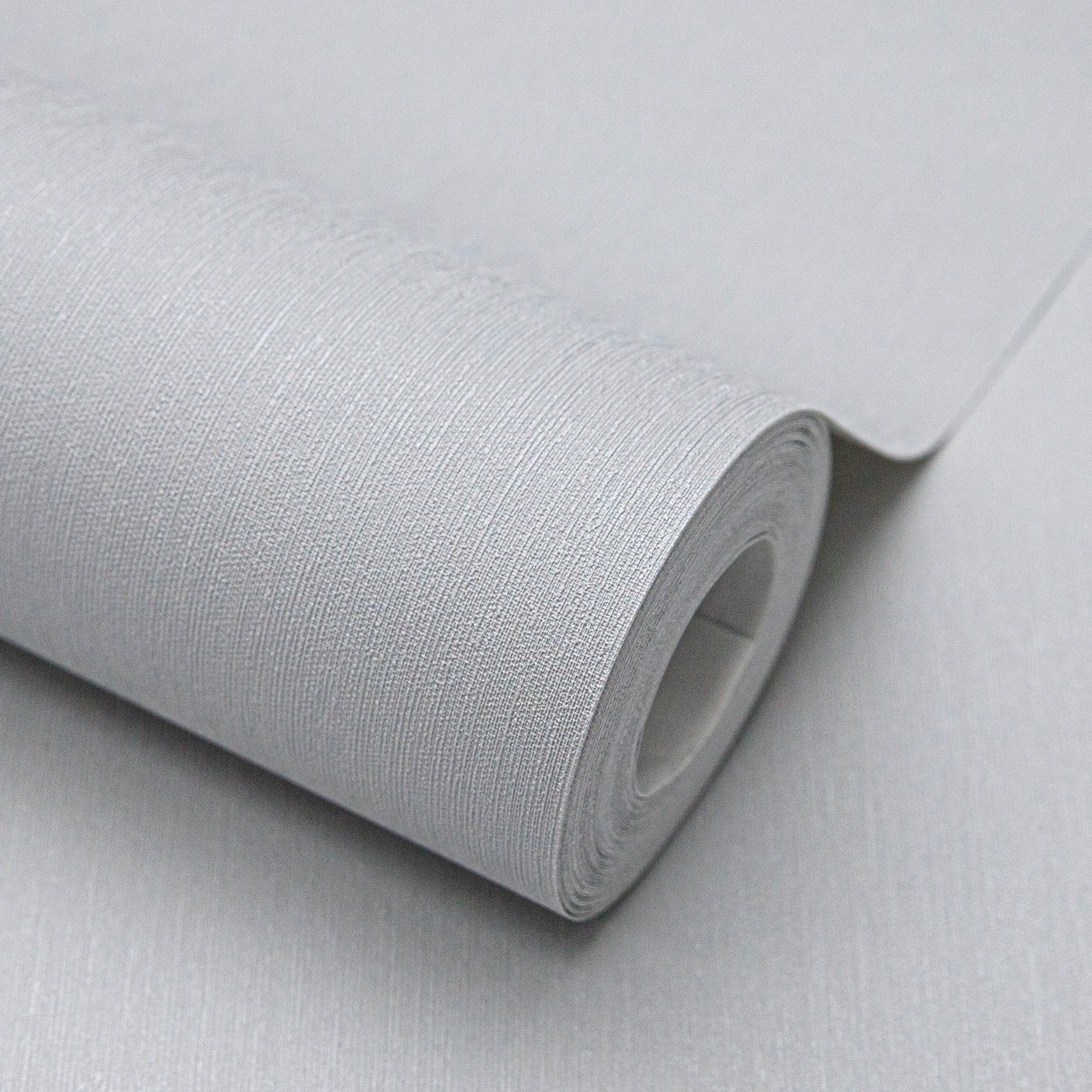 Обои WallSecret Singapur 9082-13 серые однотонные 1,06х10,05 м