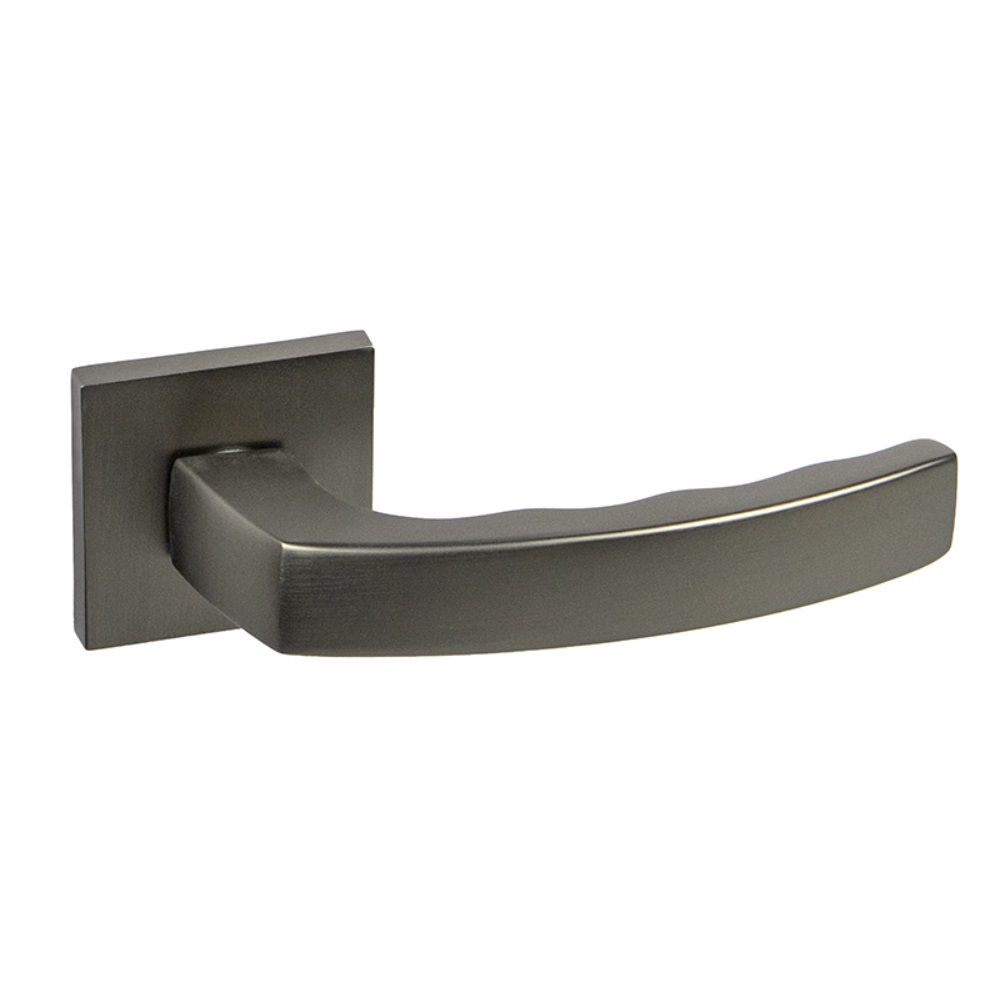 Ручка дверная Dенали light Винсон мат черный никель квадратная розетка