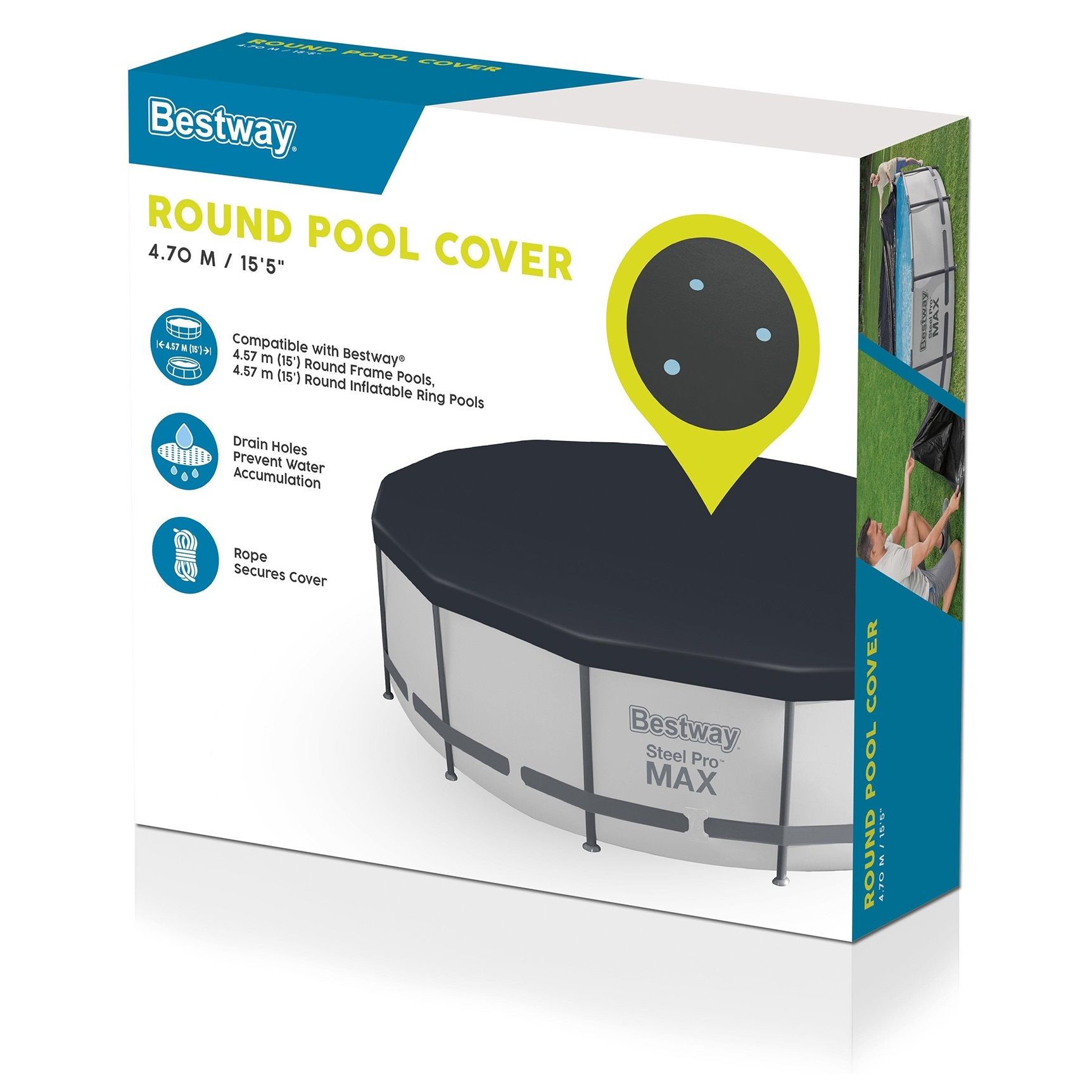 Тент для каркасных бассейнов 457 см (470 см) Bestway 58038