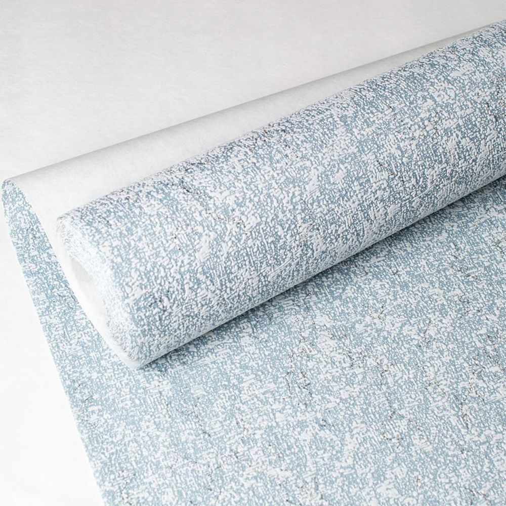 Обои Aurora Ромашка С50 5009 01 голубые однотонные 1,06х10,05 м